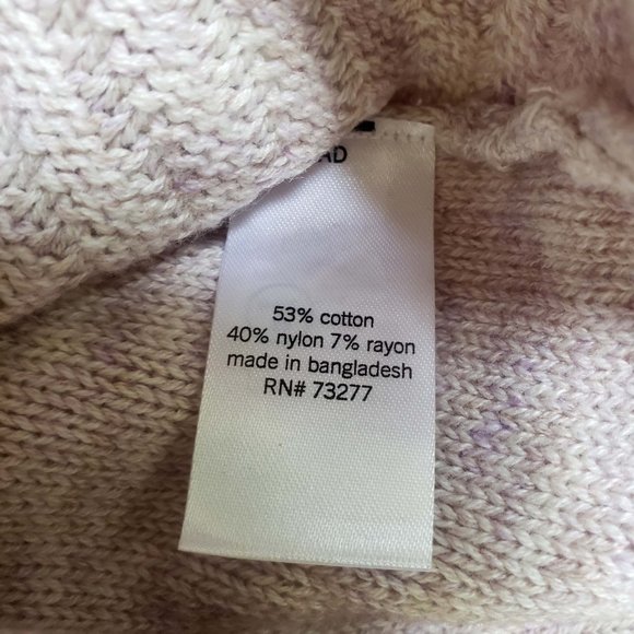 Sonoma Women's Creamy Pink Knit V Neck Long Sleeve Shirt Top Blouse Sweater - Picture 11 of 13